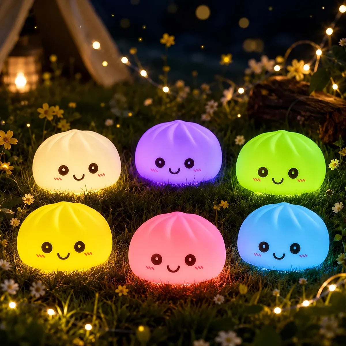 Glow Mystery Squishy Dumpling Night Light - Image 9