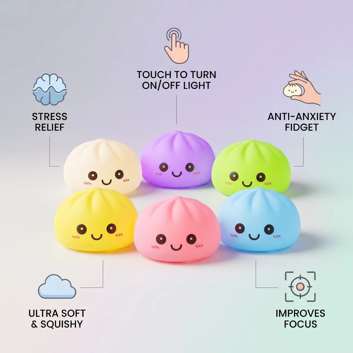 Glow Mystery Squishy Dumpling Night Light - Image 7