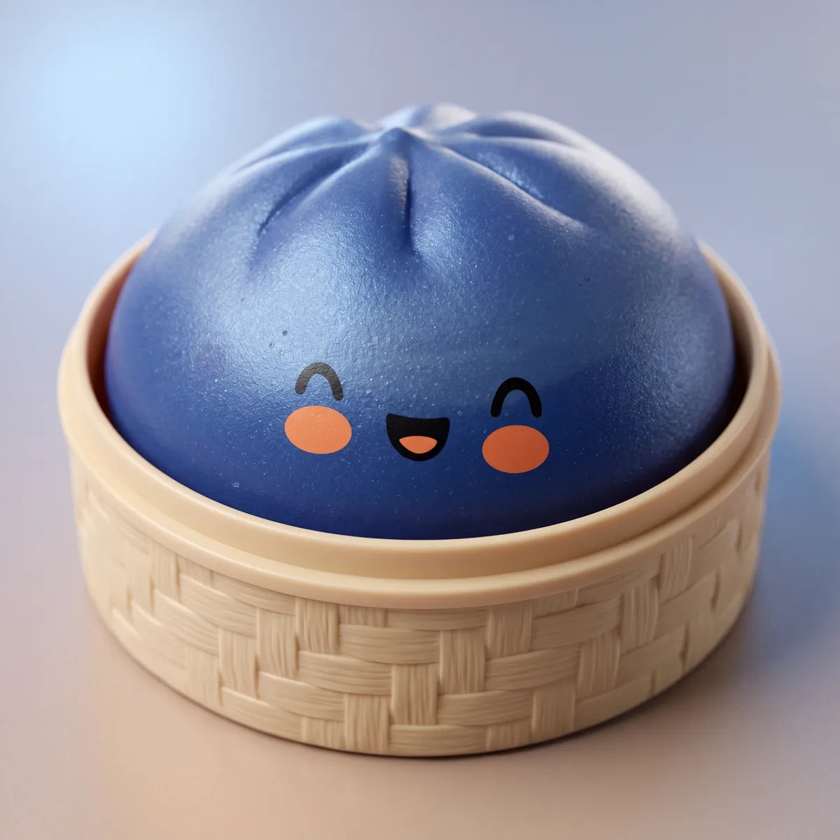 Midnight Navy Blue Dumpling Squishy - Image 2