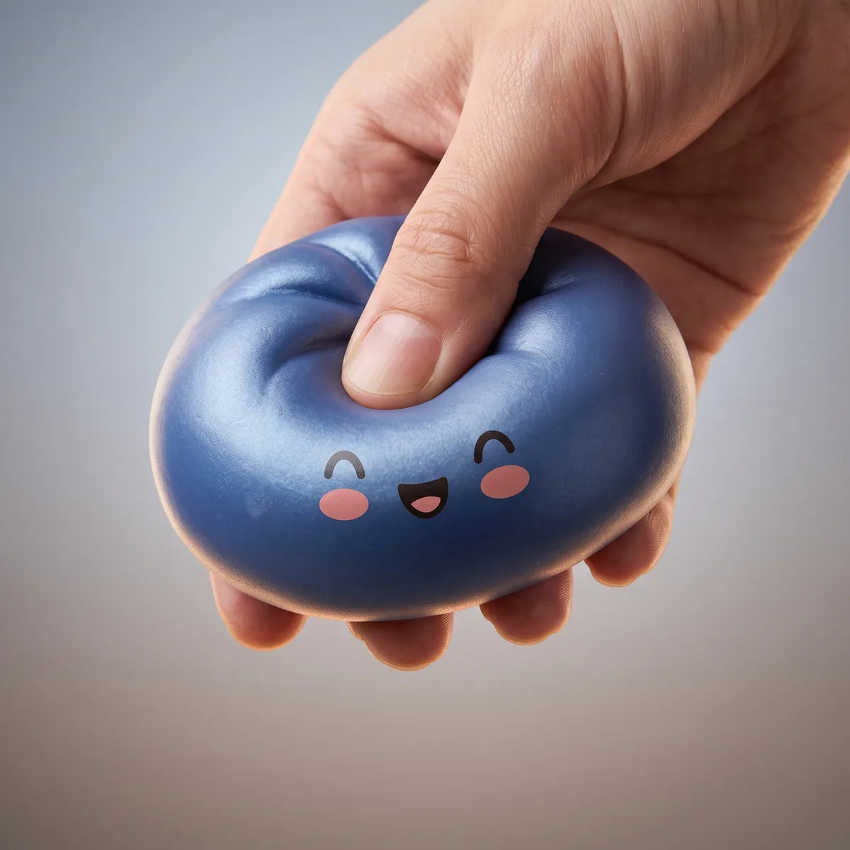 Midnight Navy Blue Dumpling Squishy - Image 4