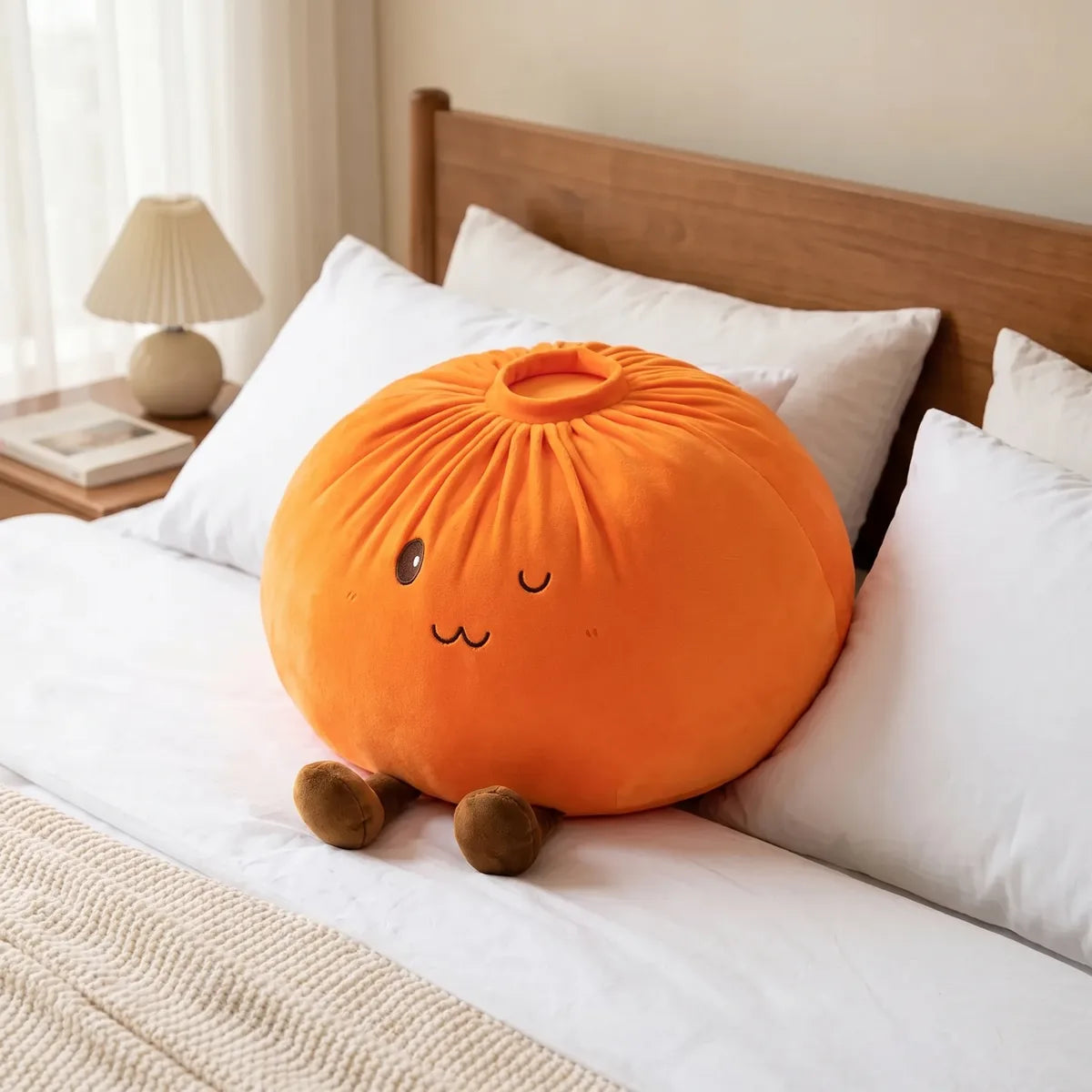 Sunset Orange Large Dumpling Squishy Toy - Image 5