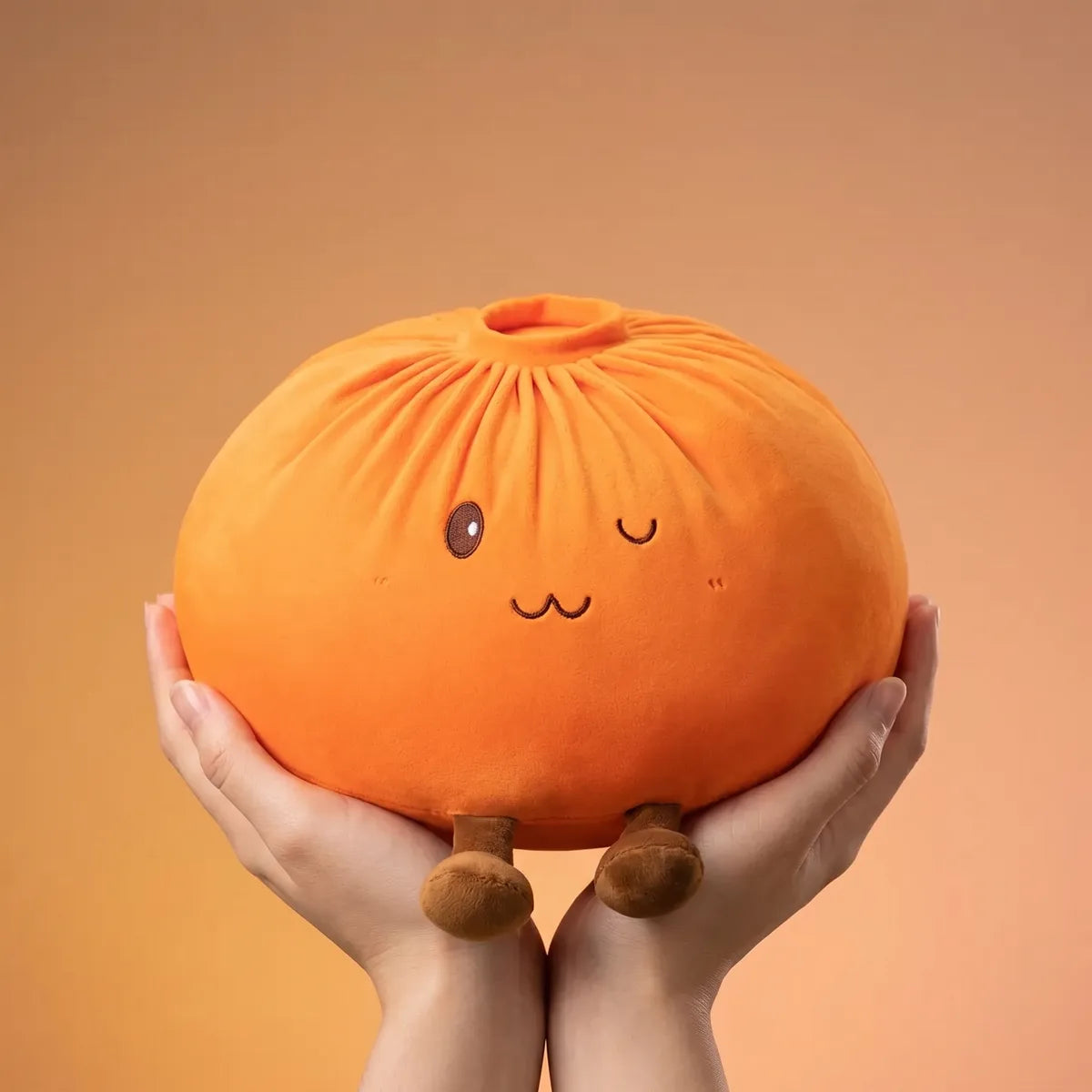 Sunset Orange Large Dumpling Squishy Toy - Image 2