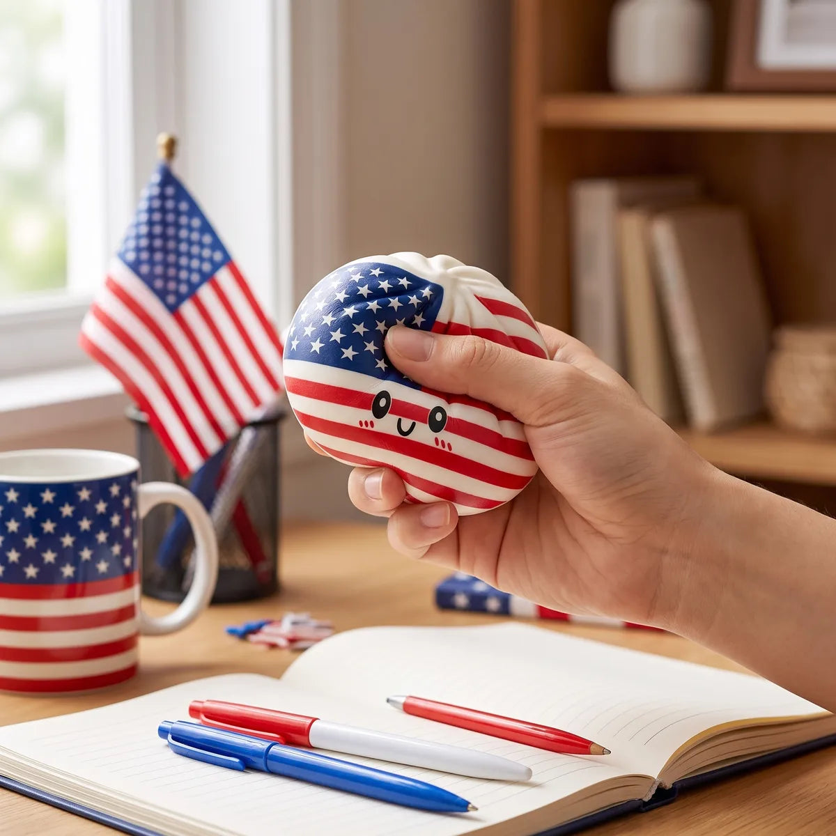 Liberty Patriotic 4th July Dumpling Squishy - Image 7