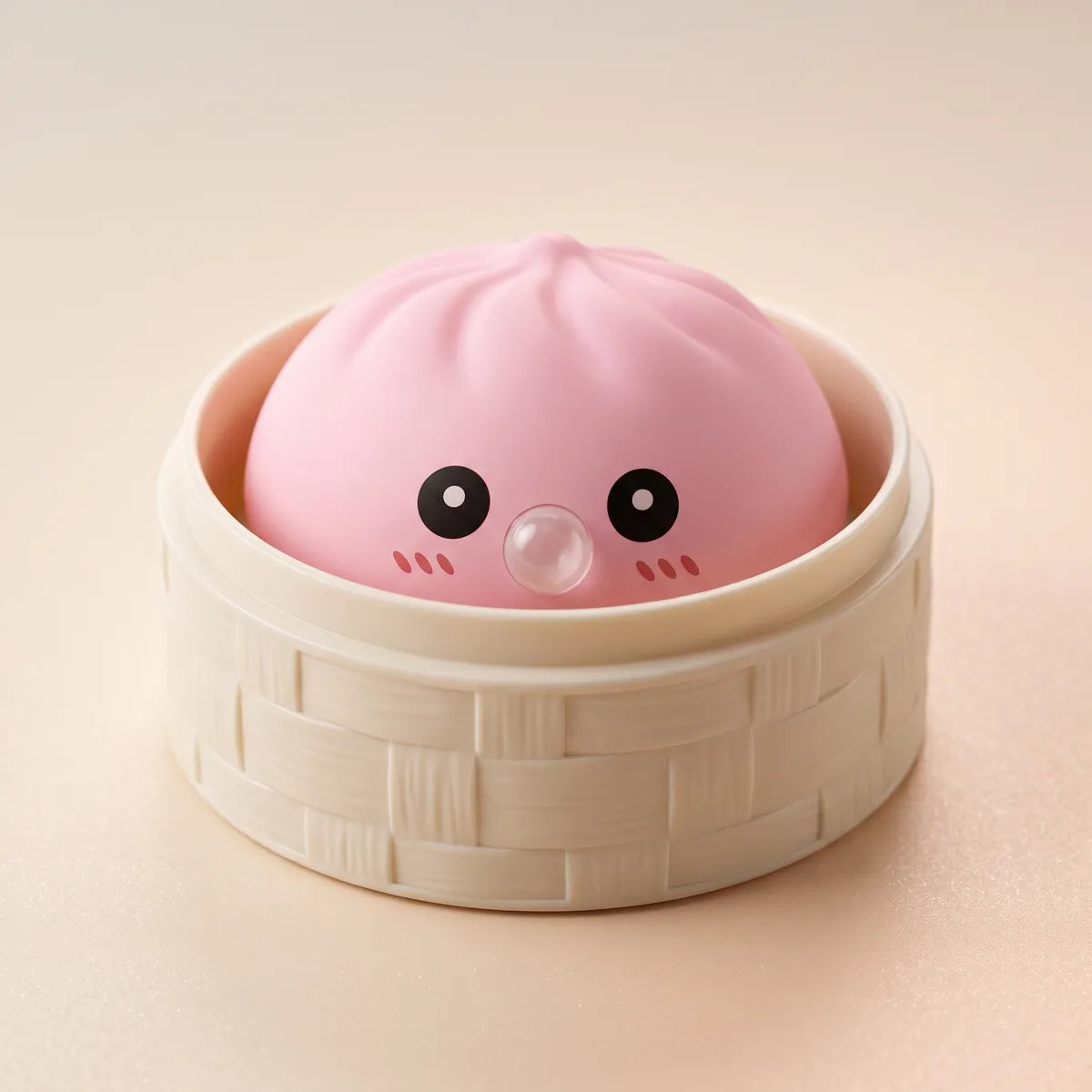 Plump Pink Blow Dumpling Squishy - Image 2