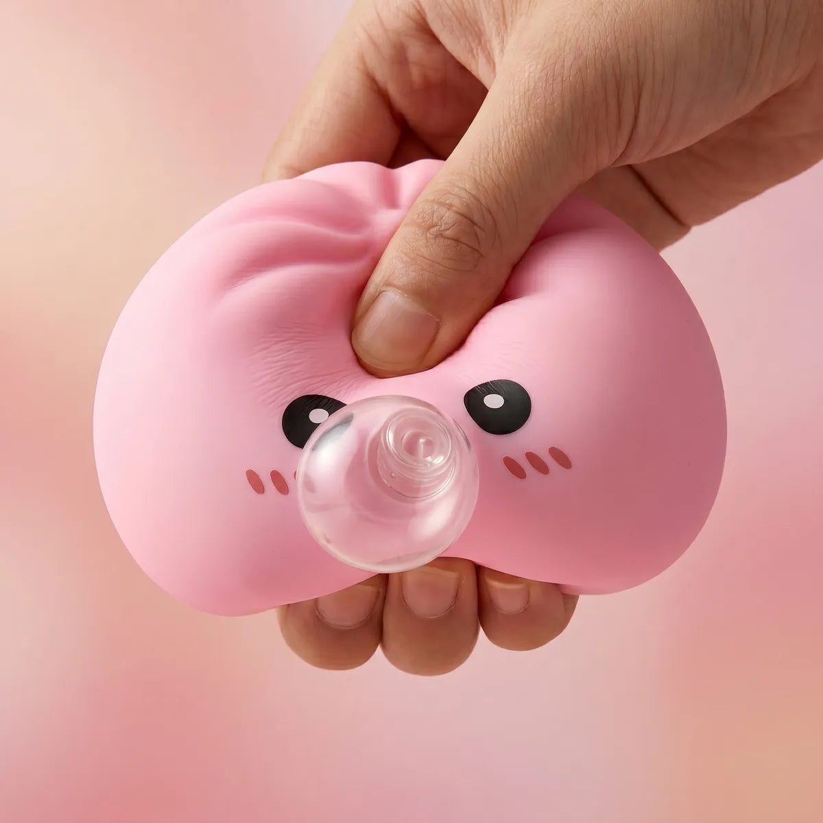 Plump Pink Blow Dumpling Squishy - Image 5