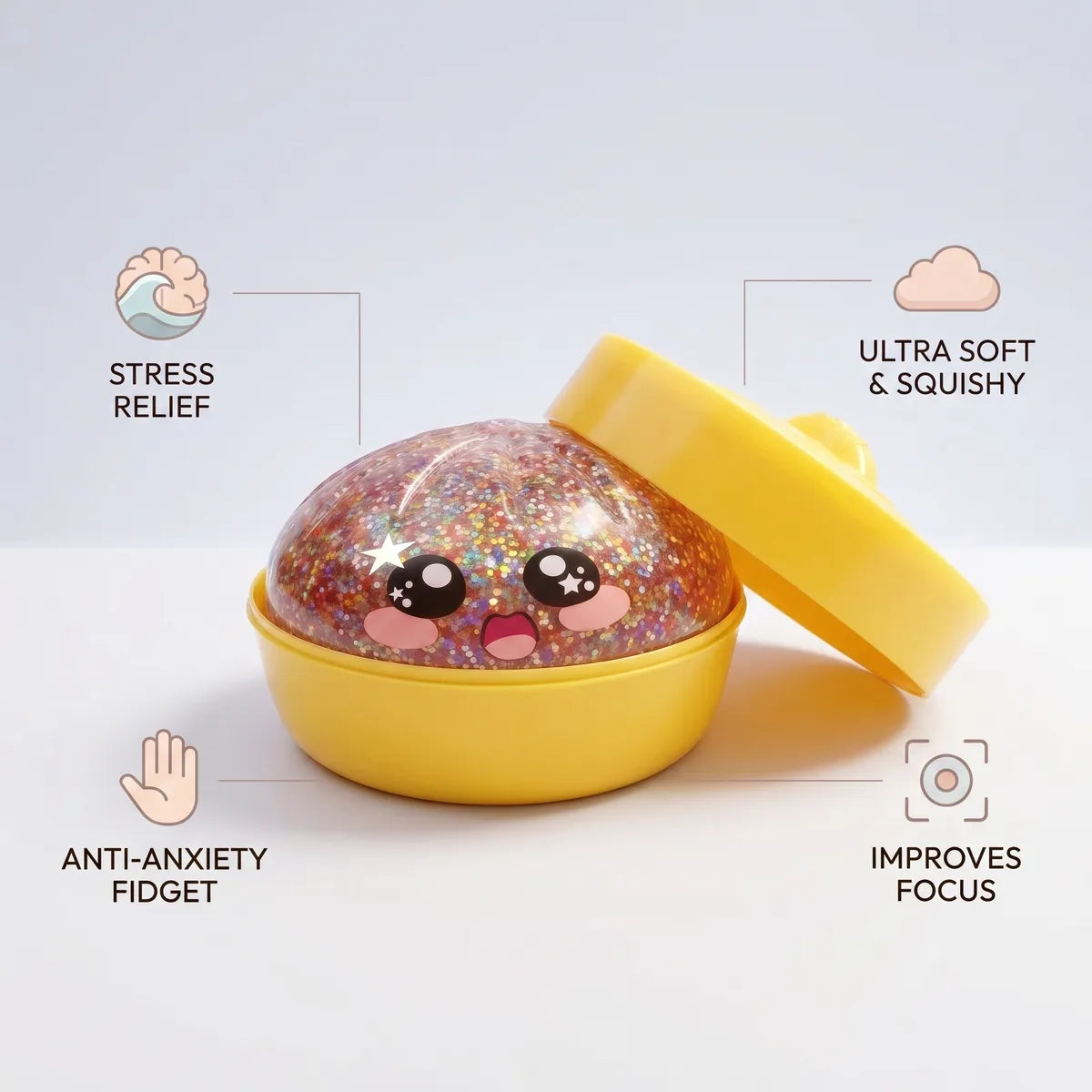 Kawaii Pink Galaxy Dumpling Squishy - Image 6