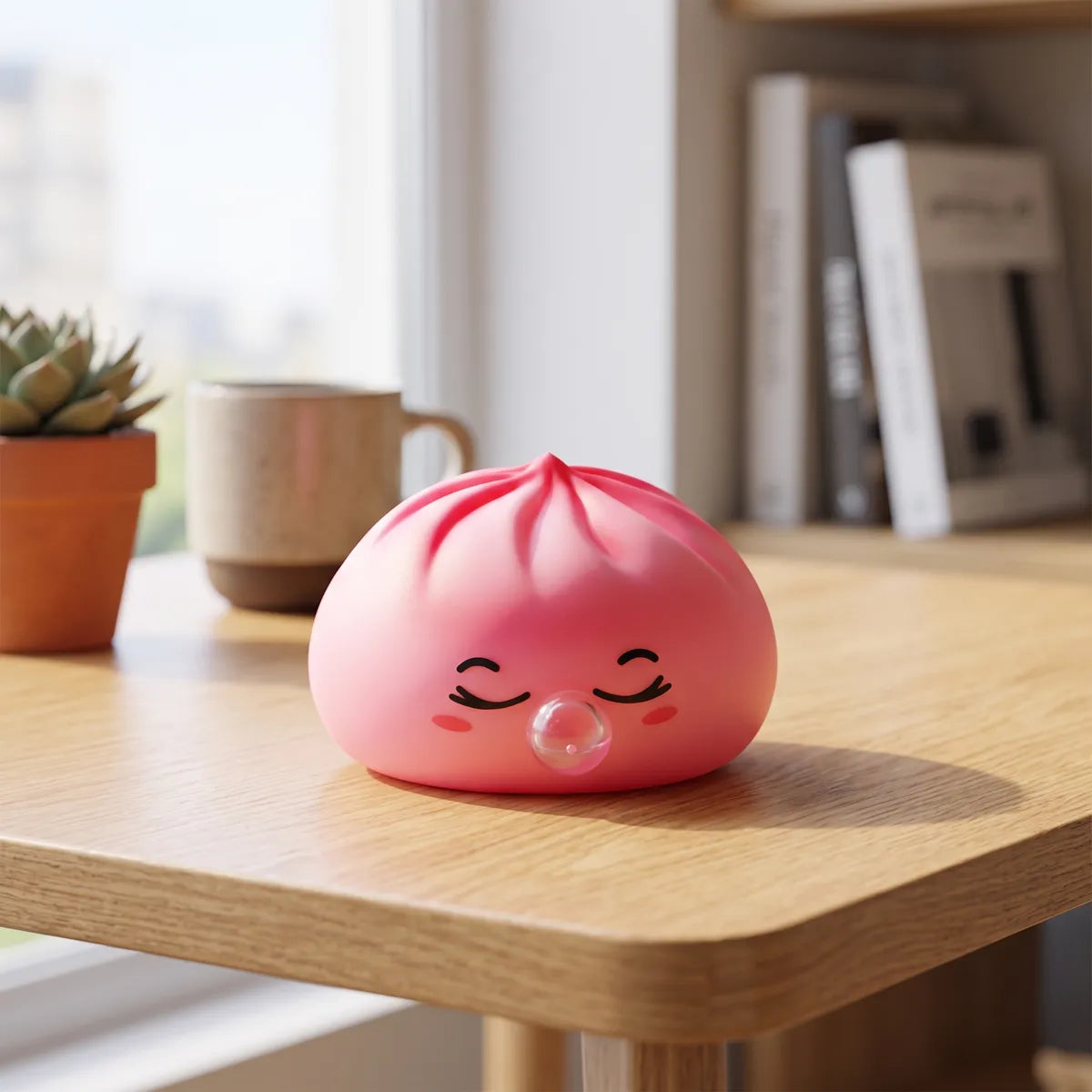 Blossom Pink Rare Blow Dumpling Squishy - Image 8
