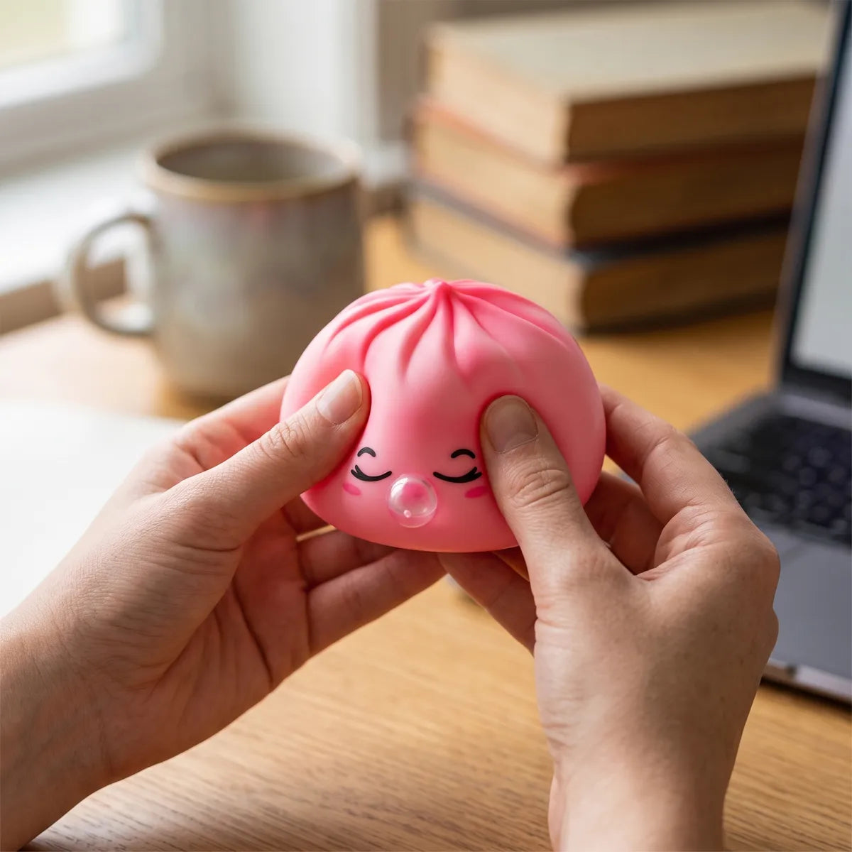 Blossom Pink Rare Blow Dumpling Squishy - Image 7
