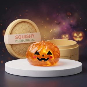 Glowing Pumpkin Halloween Dumpling Squishy