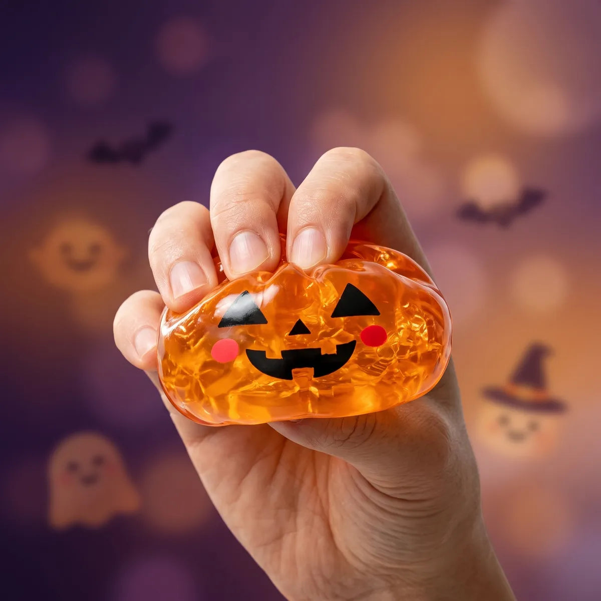 Glowing Pumpkin Halloween Dumpling Squishy - Image 4