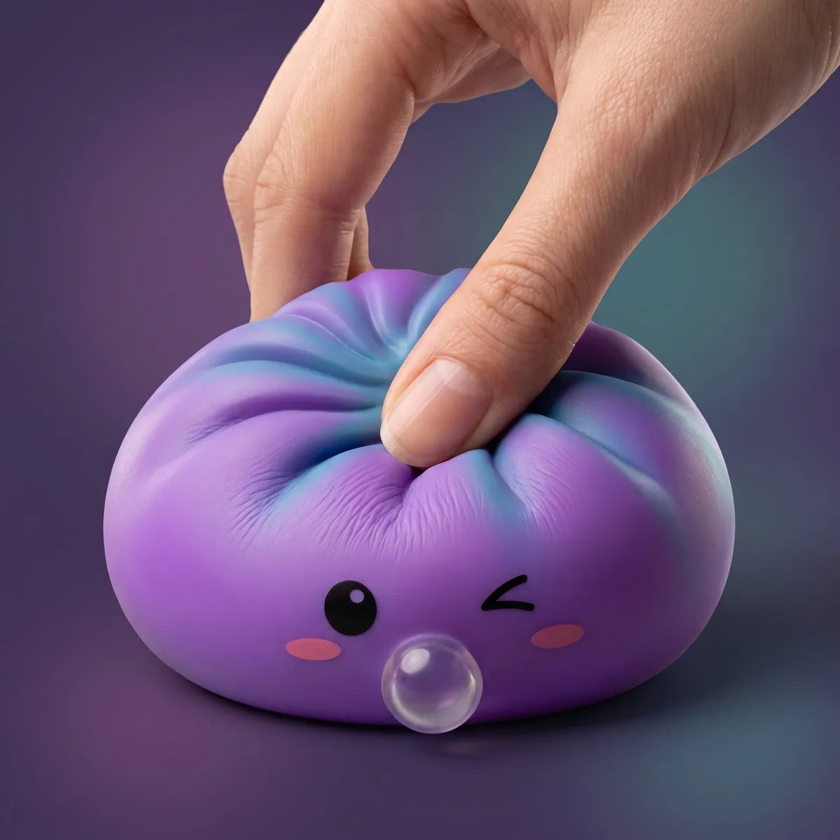 Cosmic Purple Rare Blow Dumpling Squishy - Image 4