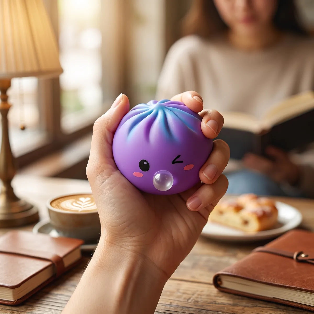 Cosmic Purple Rare Blow Dumpling Squishy - Image 7