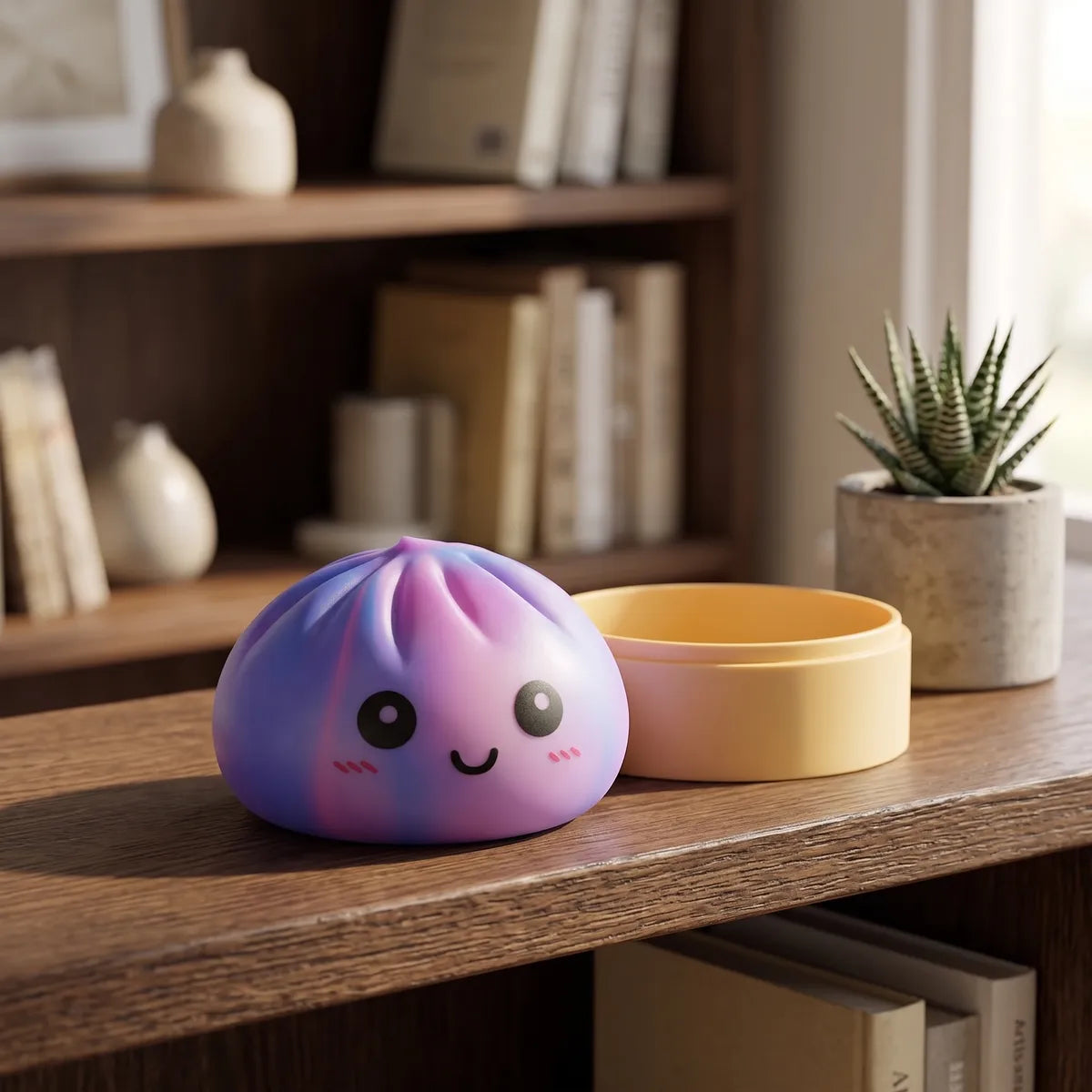 Dreamy Purple Tie Dye Dumpling Squishy - Image 8