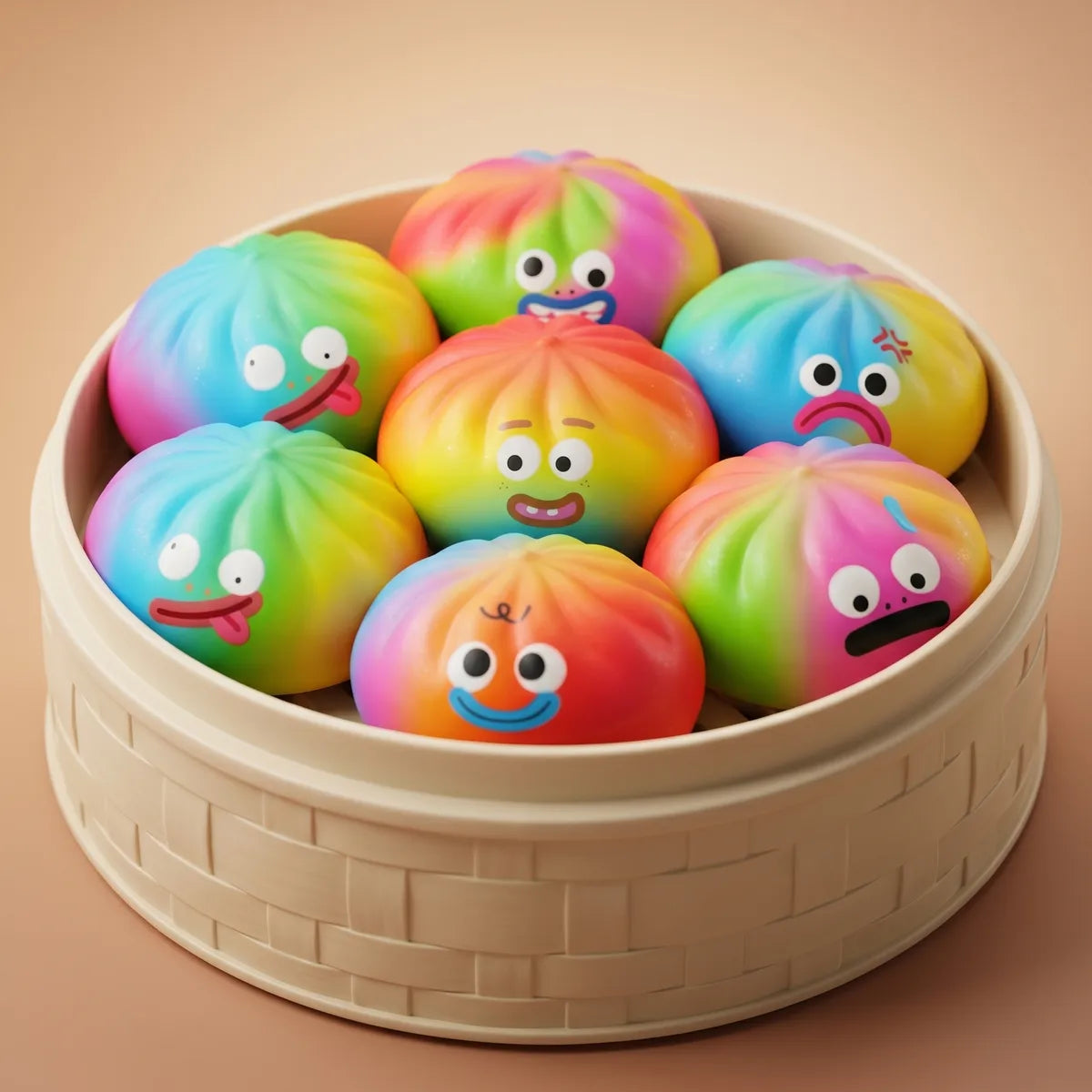 Vibrant Rainbow Mystery Squishy Dumplings - Image 3