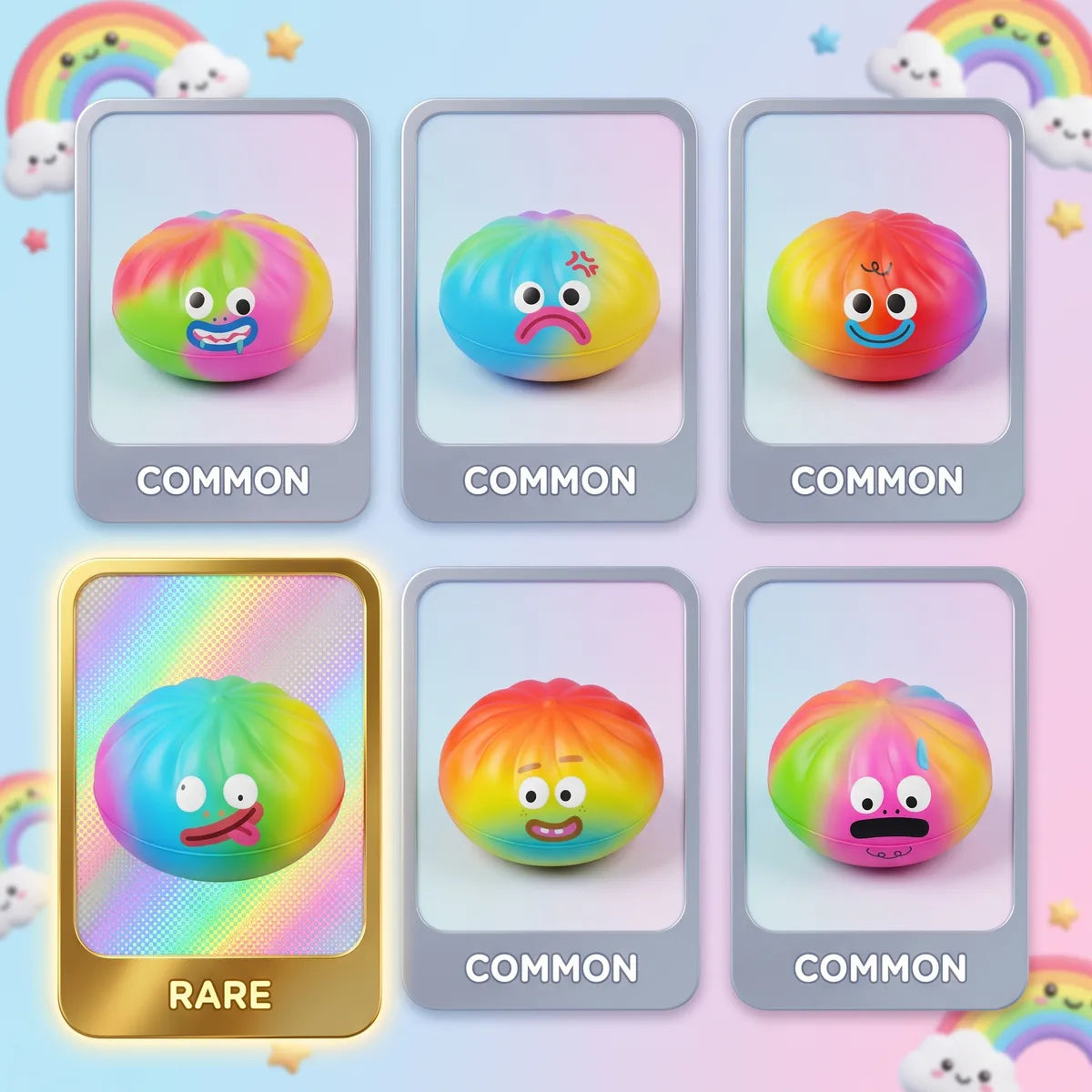 Vibrant Rainbow Mystery Squishy Dumplings - Image 2