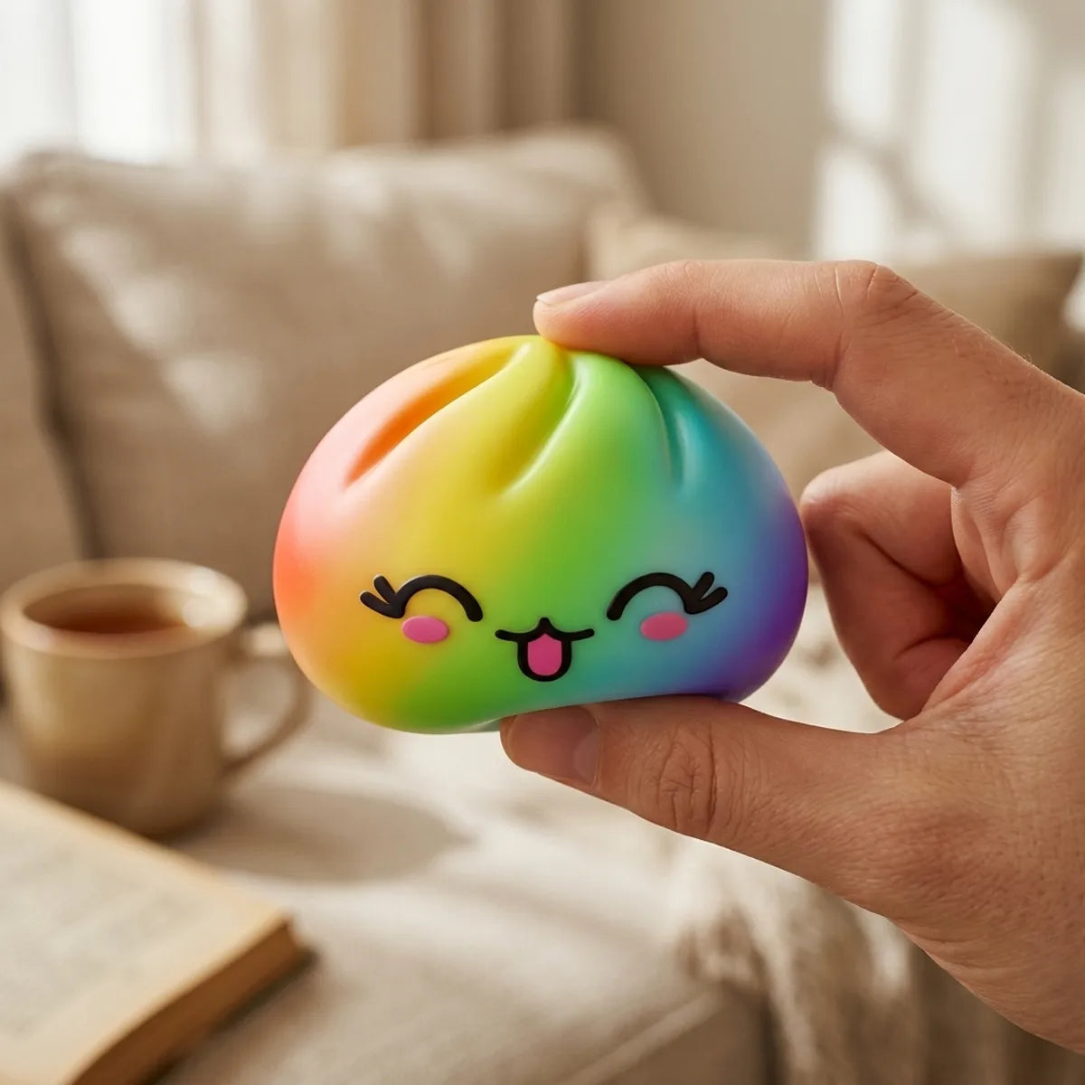 Colorful Rare Rainbow Dumpling Squishy - Image 7