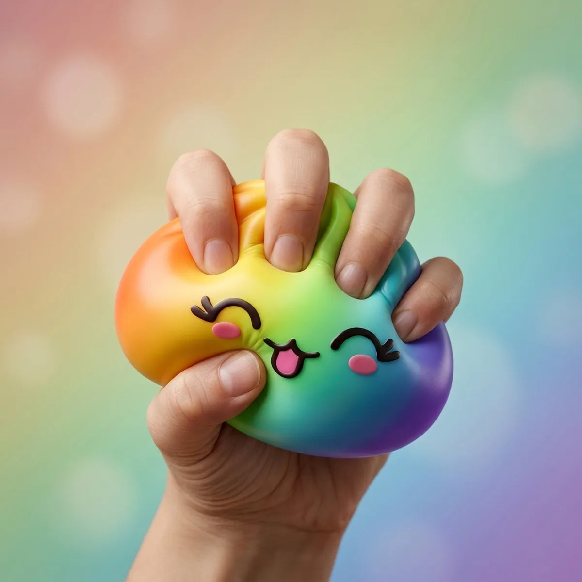 Colorful Rare Rainbow Dumpling Squishy - Image 4