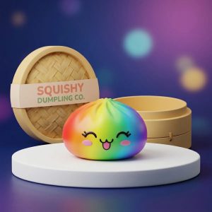 Colorful Rare Rainbow Dumpling Squishy