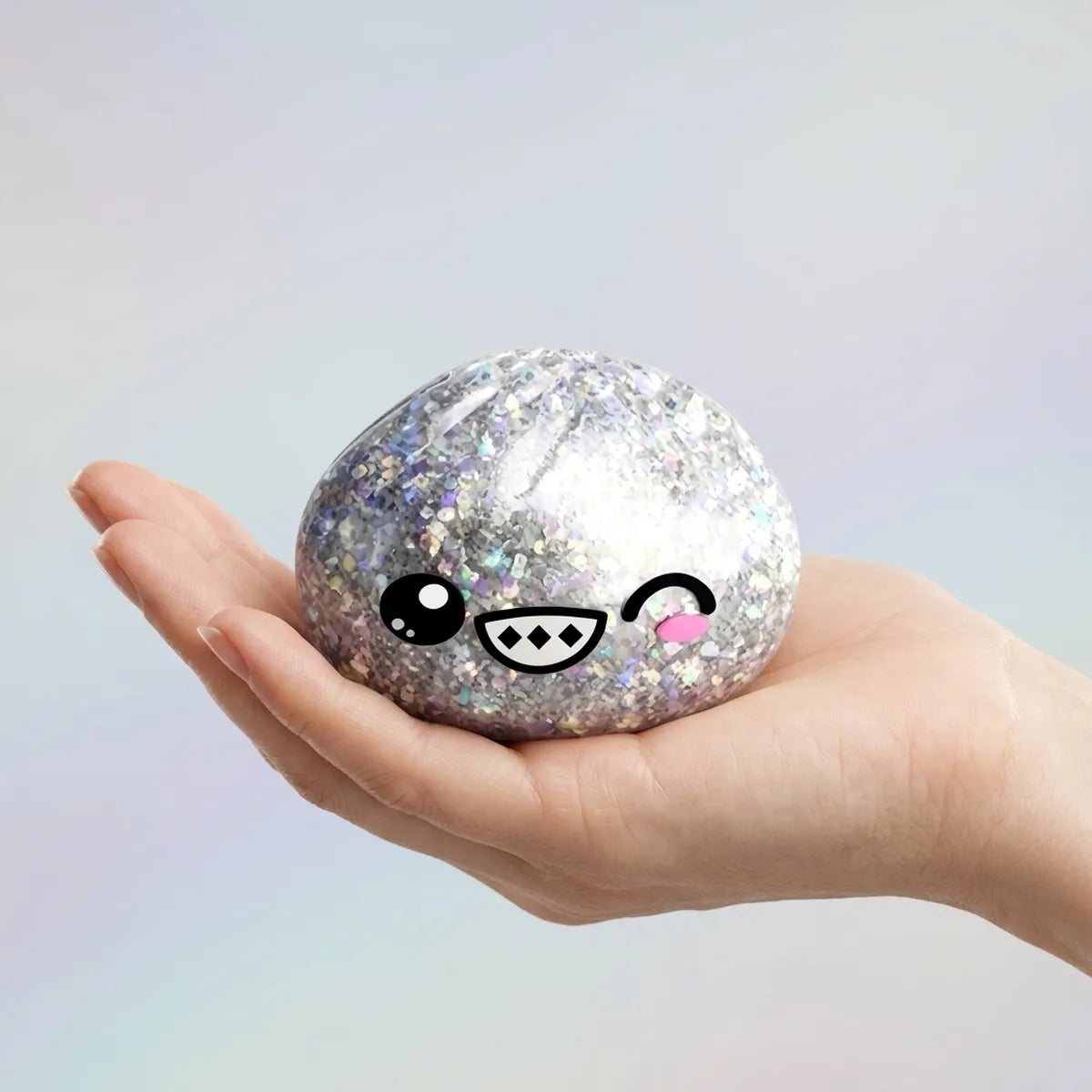 Shimmer Rare Silver Dumpling Squishy - Image 3