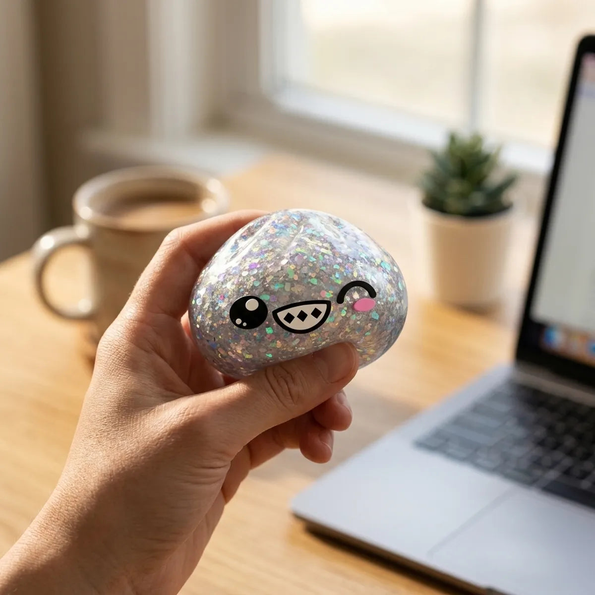Shimmer Rare Silver Dumpling Squishy - Image 7