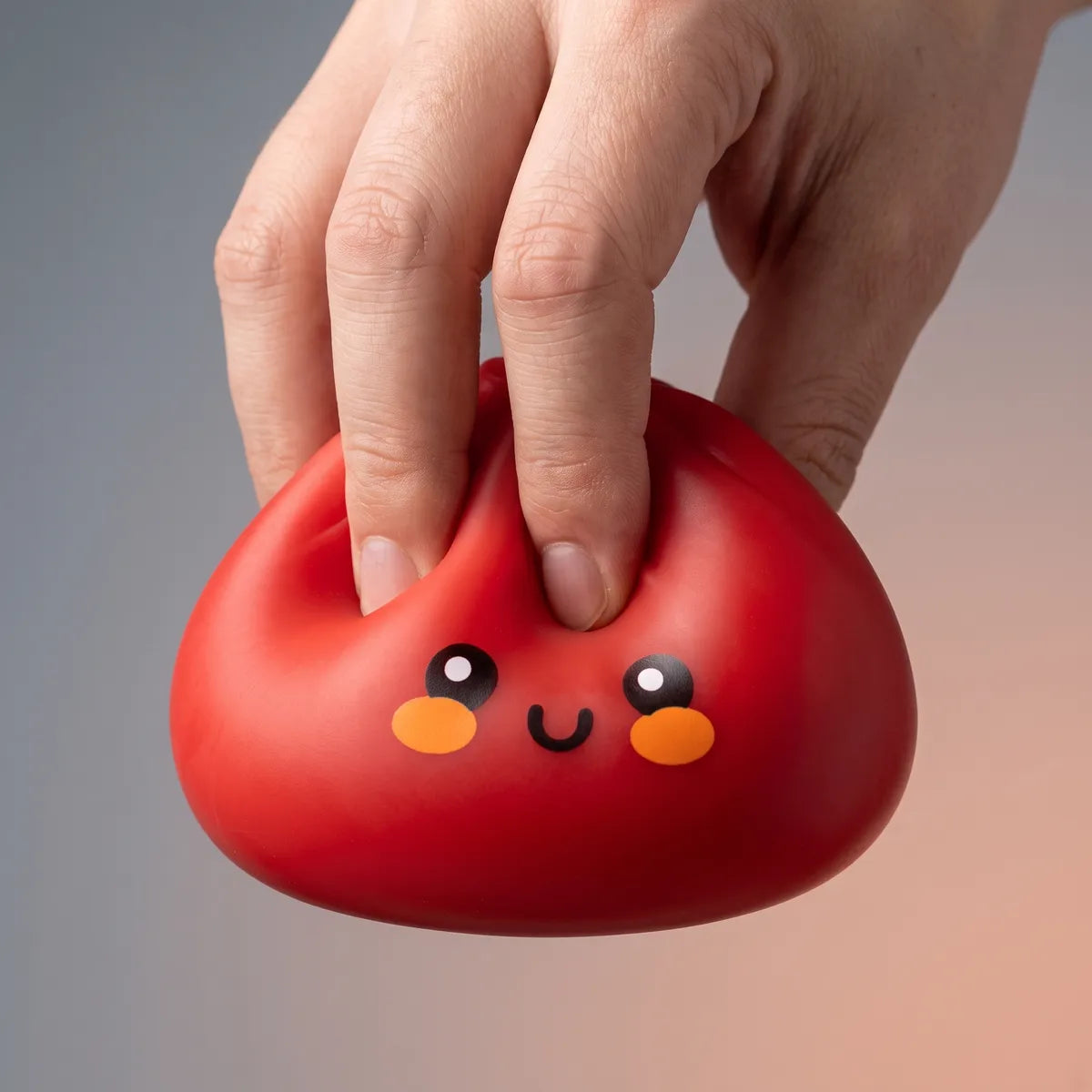 Fluffy Red Dumpling Squishy Bun - Image 4