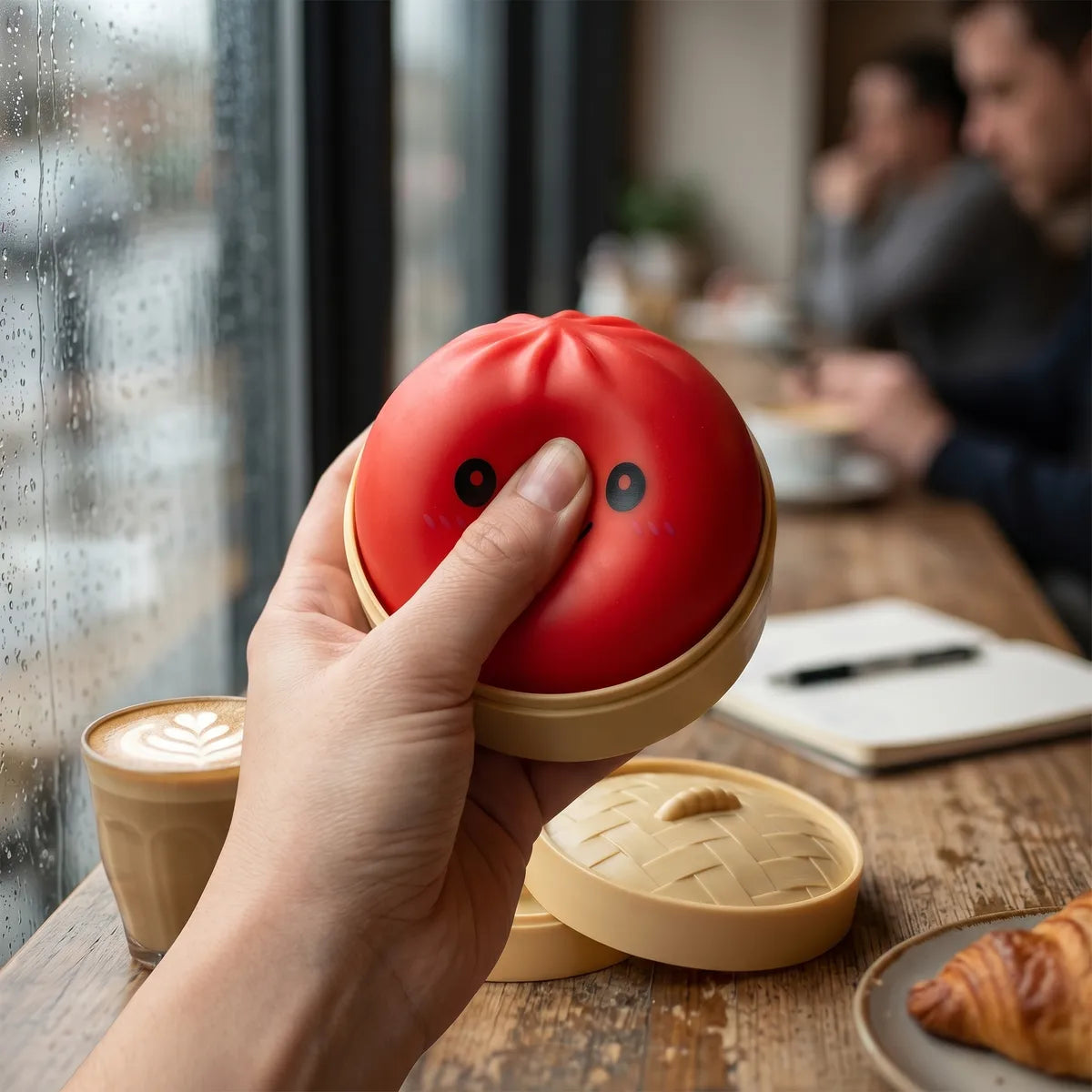 Cherry Red Dumpling Squishy - Image 7