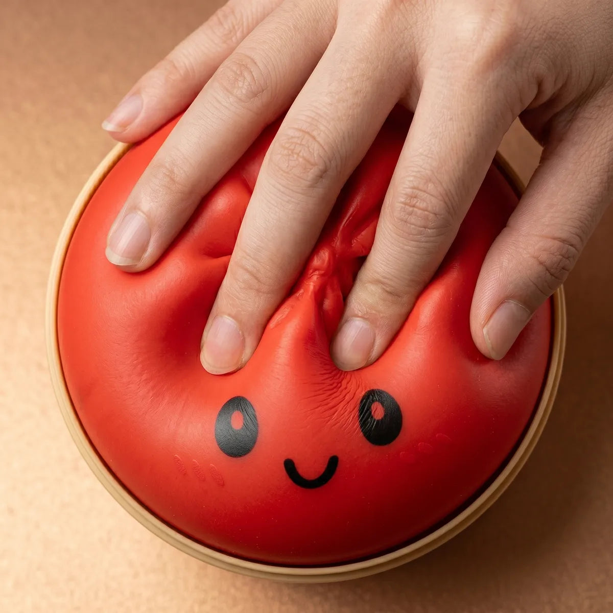 Cherry Red Dumpling Squishy - Image 4