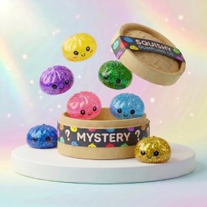 Sparkle Mystery Mini Glitter Dumpling Squishy Set