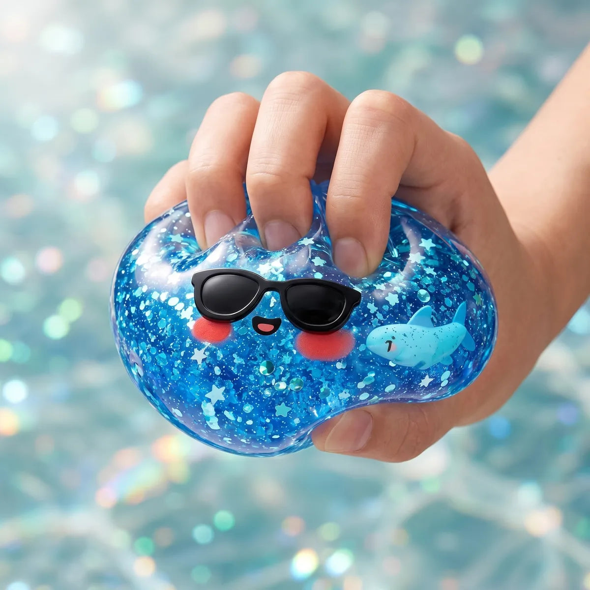Cool Sparkle Sunglasses Dumpling Squishy - Image 5