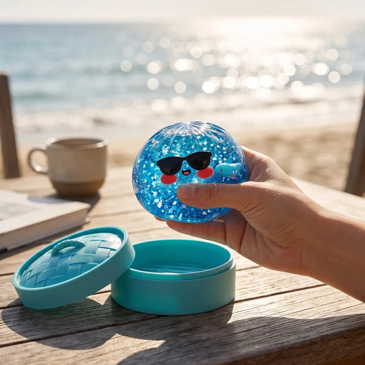 Cool Sparkle Sunglasses Dumpling Squishy - Image 8