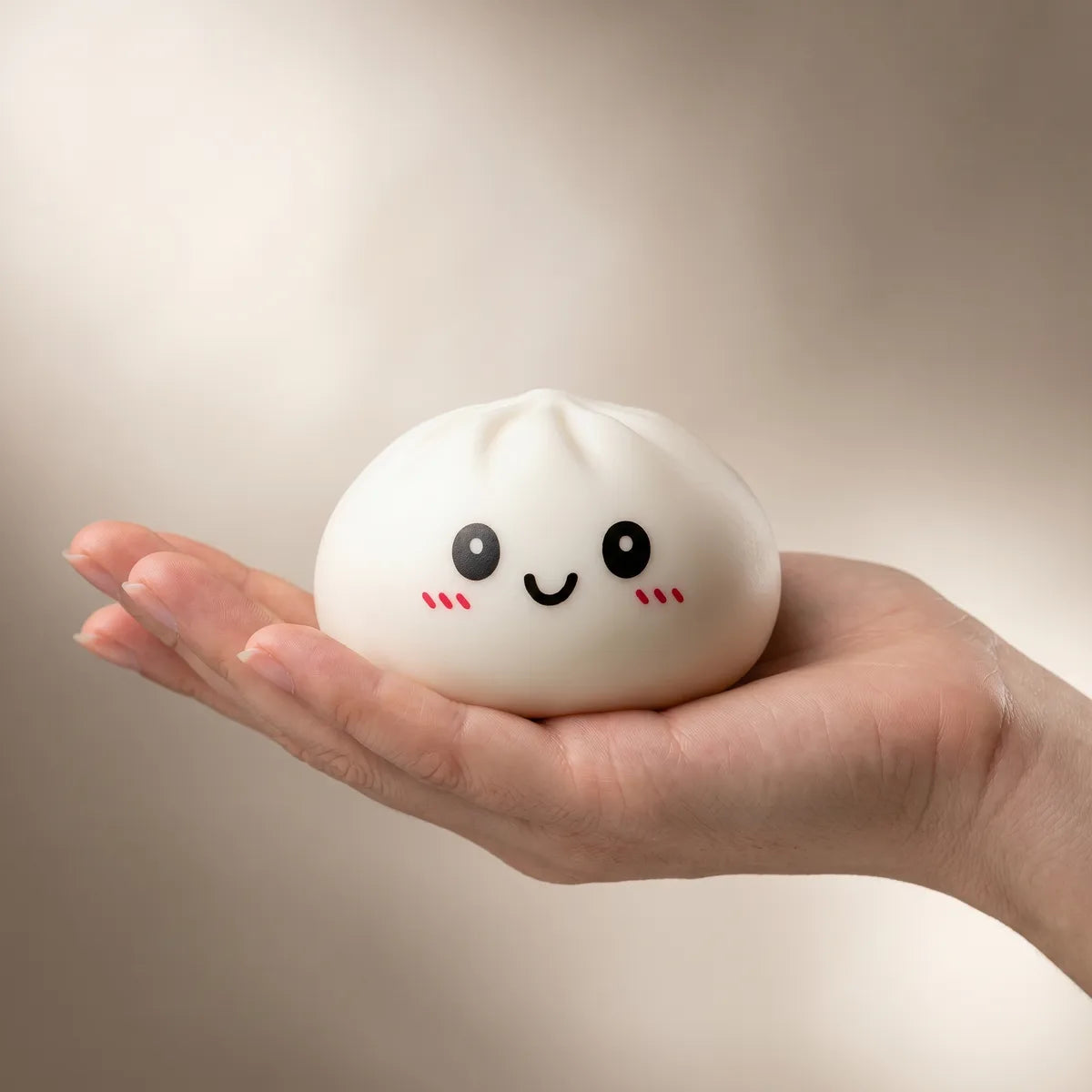 Snowy White Dumpling Squishy - Image 3