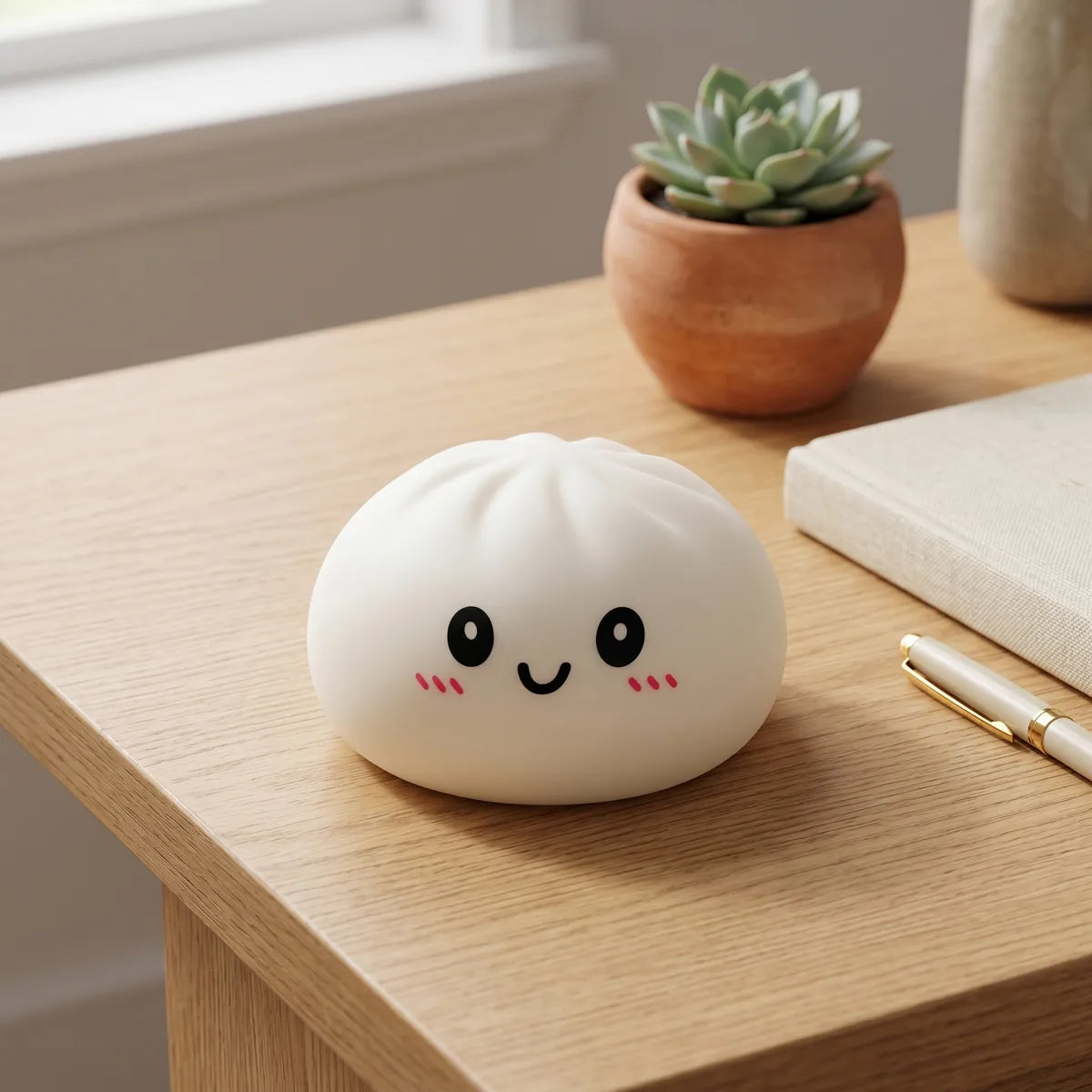 Snowy White Dumpling Squishy - Image 8