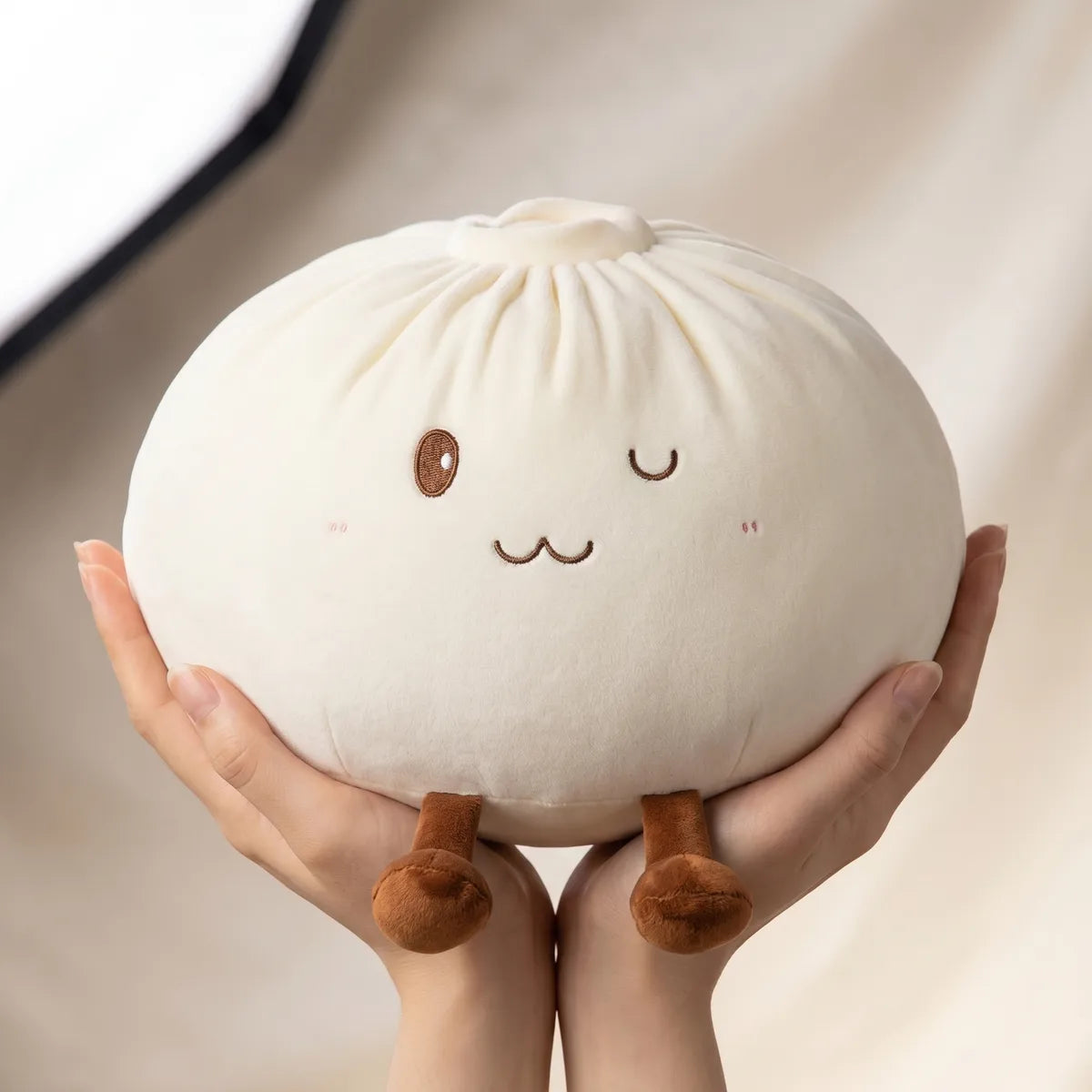 Huggable White Large Dumpling Squishy Toy - Image 2