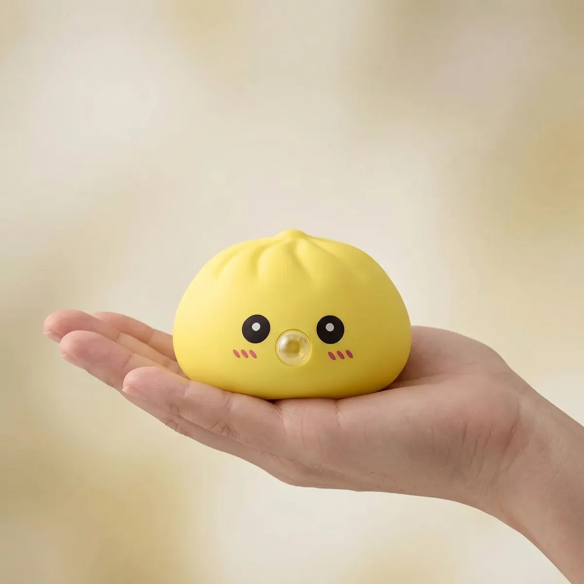 Jumbo Yellow Blow Dumpling Squishy - Image 3