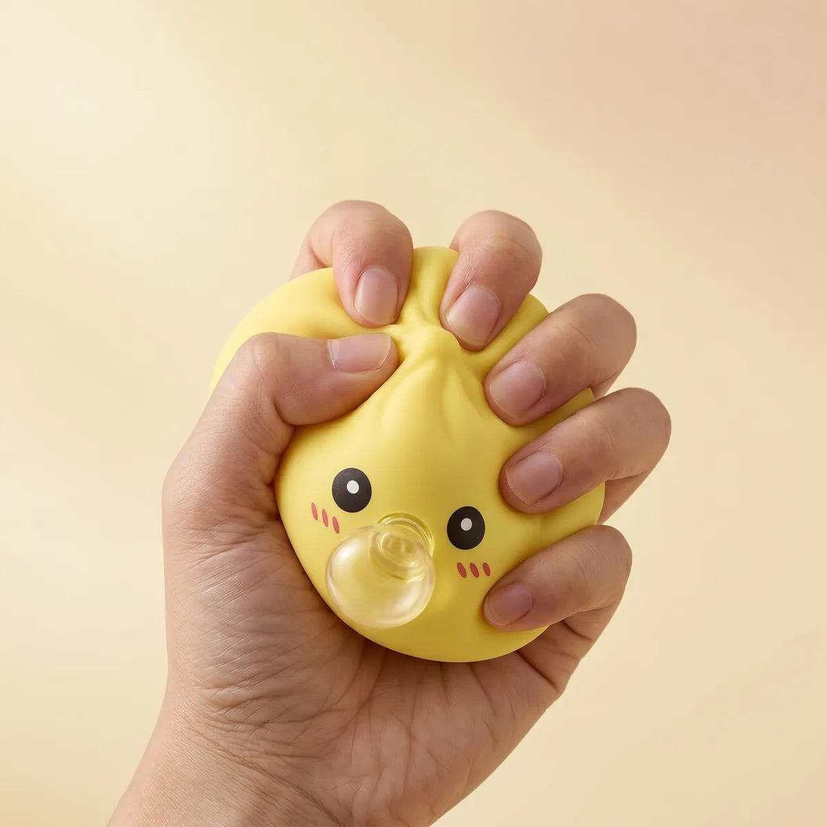 Jumbo Yellow Blow Dumpling Squishy - Image 4