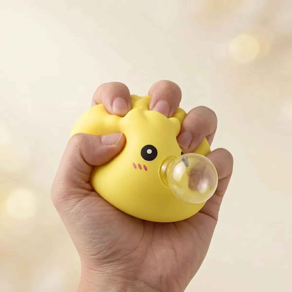 Jumbo Yellow Blow Dumpling Squishy - Image 5