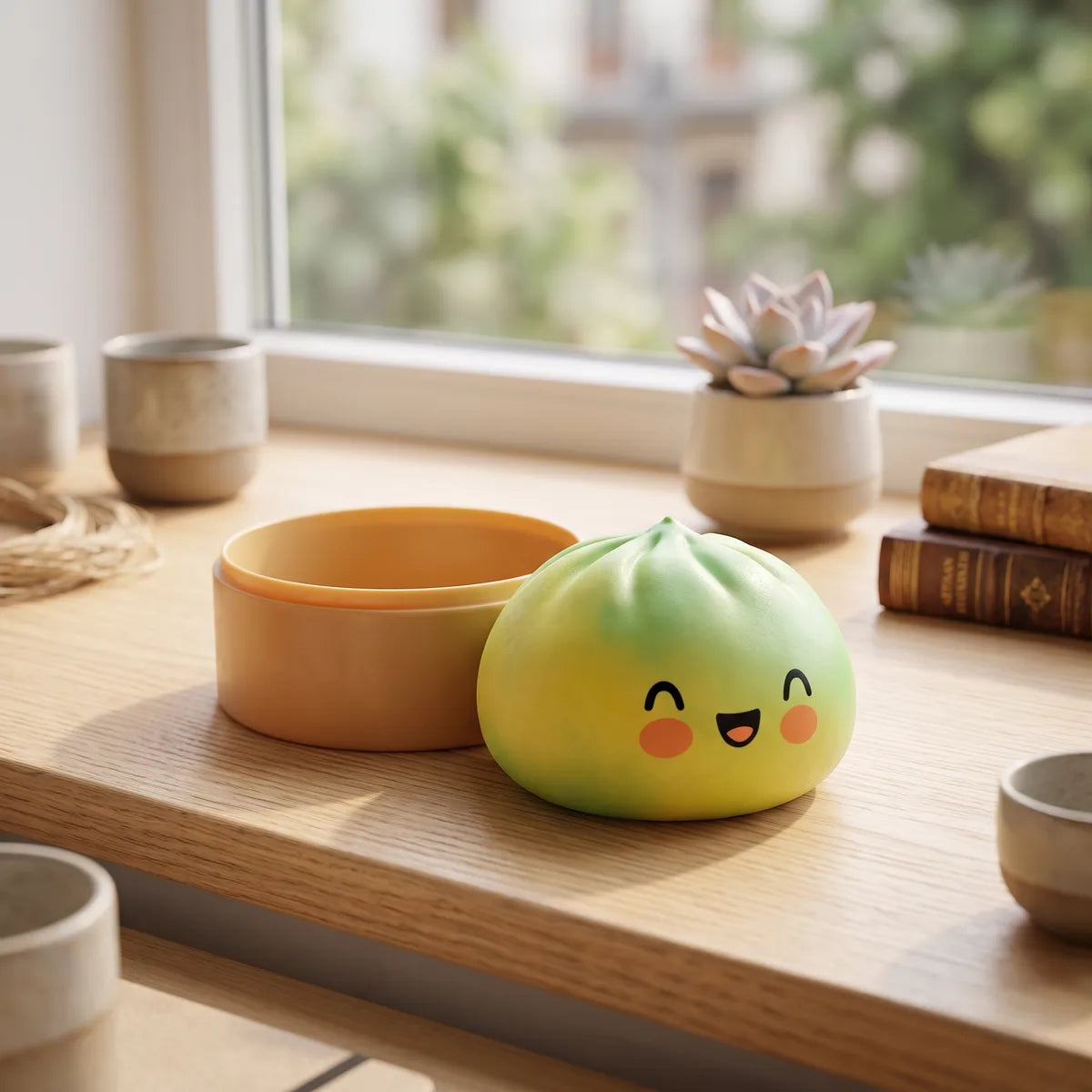 Sunset Yellow Fade Dumpling Squishy - Image 8