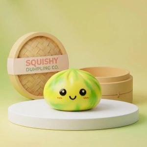 Zesty Yellow Tie Dye Dumpling Squishy